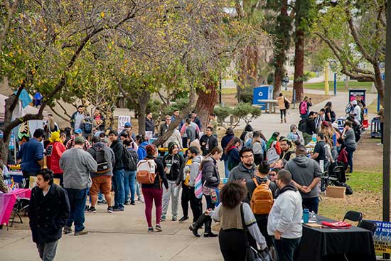 CSUB students identifying as Hispanic/Latinx