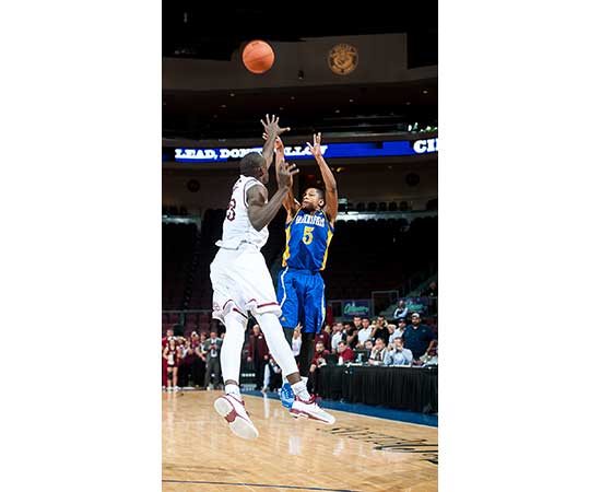 March 12, 2016: Dedrick Basile sinks game-winning shot