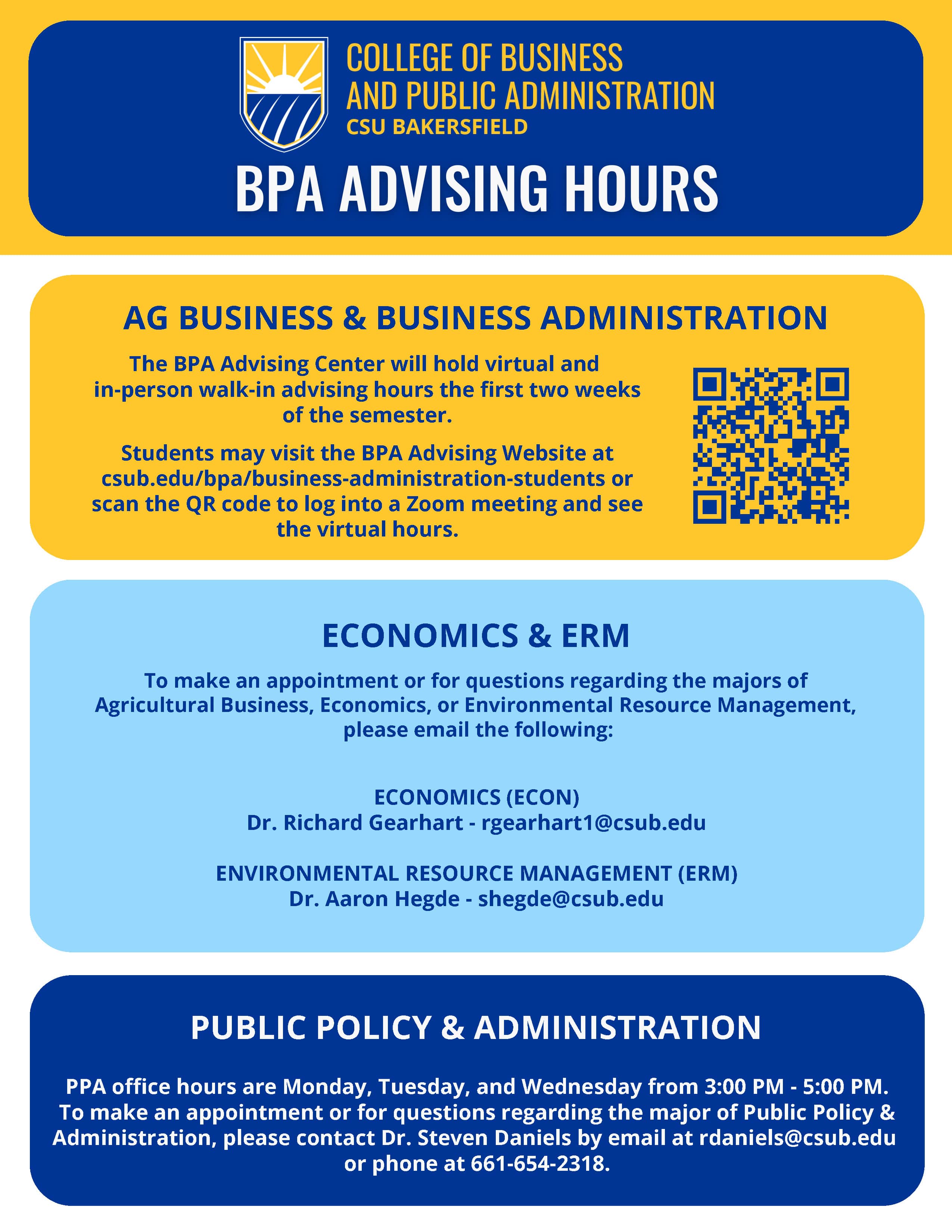 BPA Advising Framework