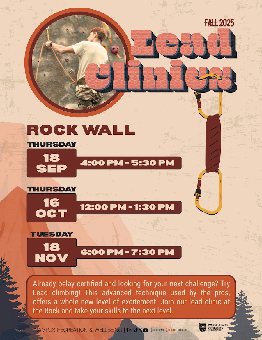 Fall 2025 Lead Clinics Schedule