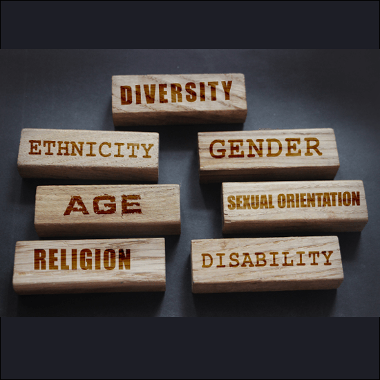 Wood blocks with the words related to protected statuses