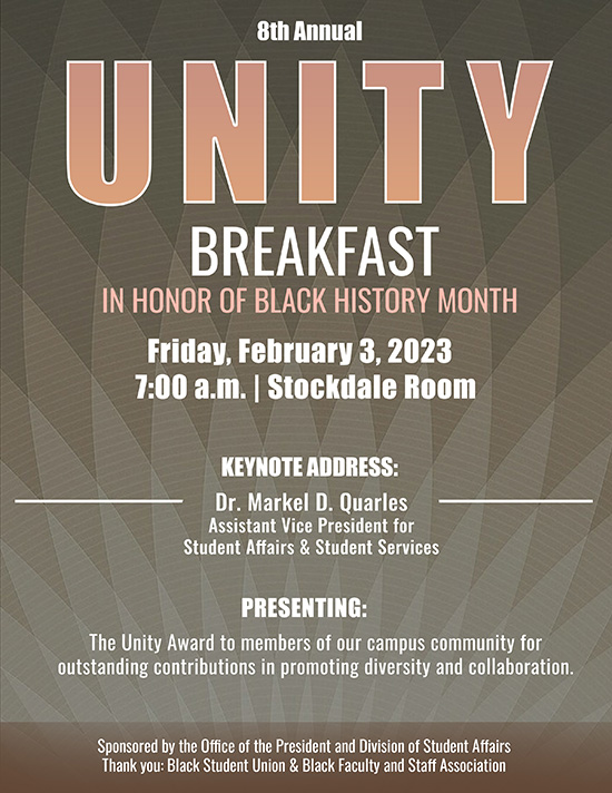 Unity Breakfast 2023 Flyer
