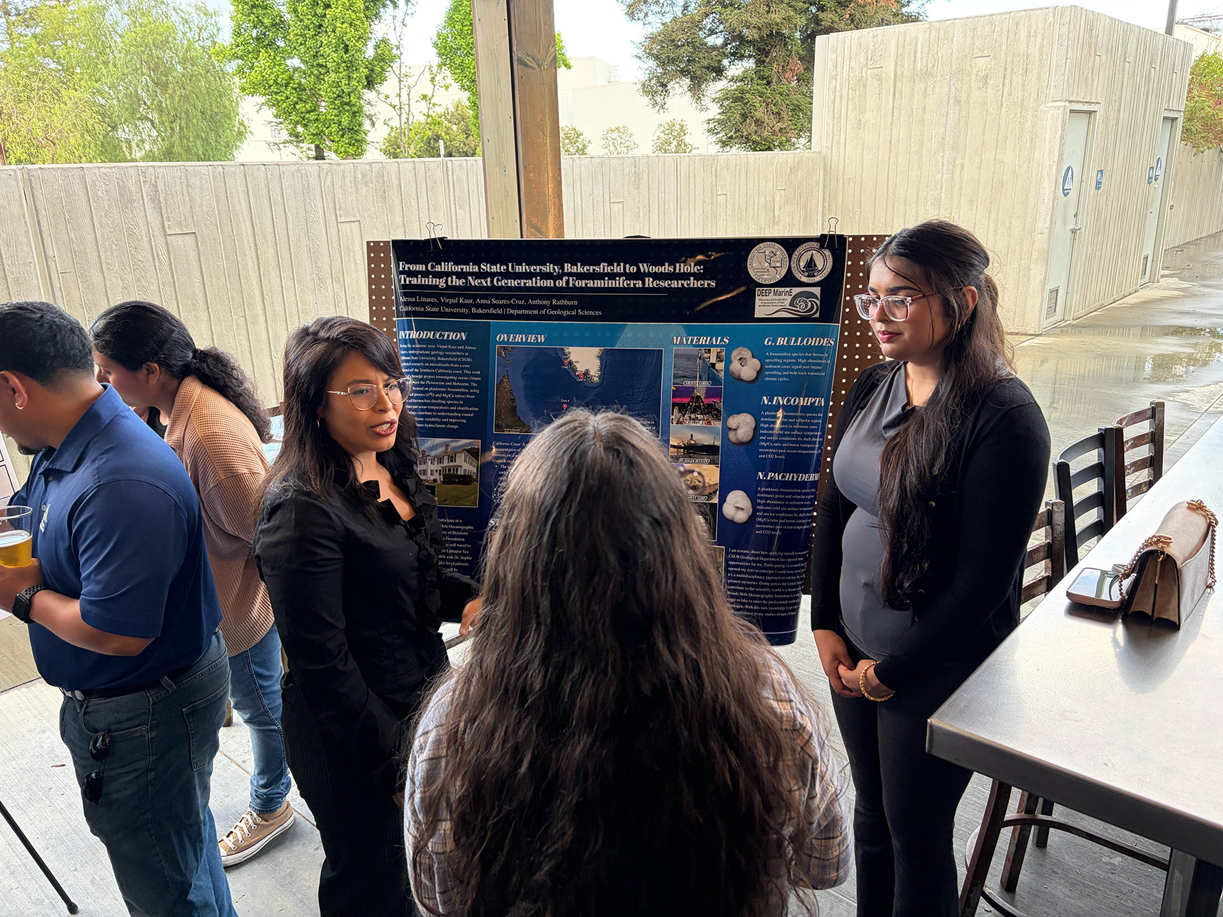 Alessa and Virpal share their microfossil research