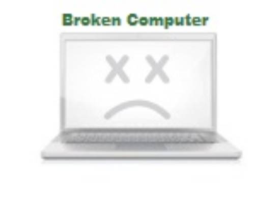 Broken computer