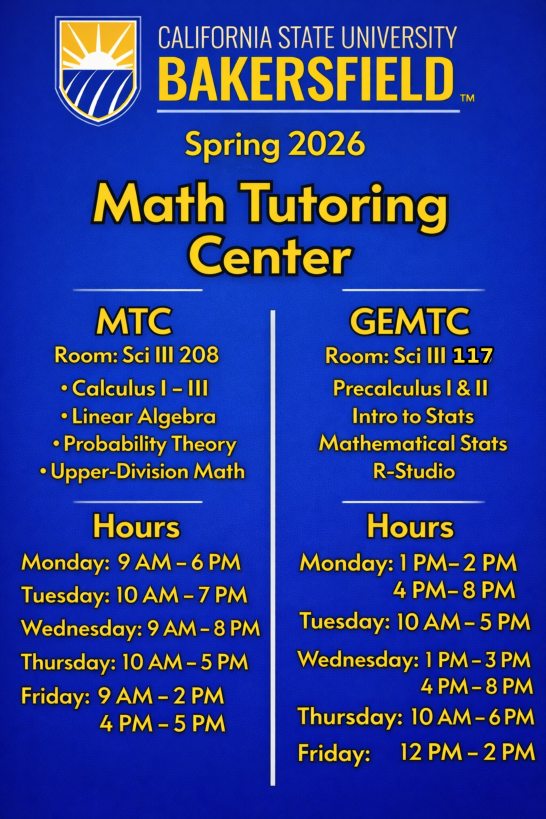 Math Tutoring Center Poster