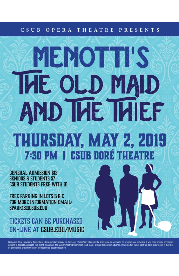 2019 Spring Evening of Opera Scenes Poster