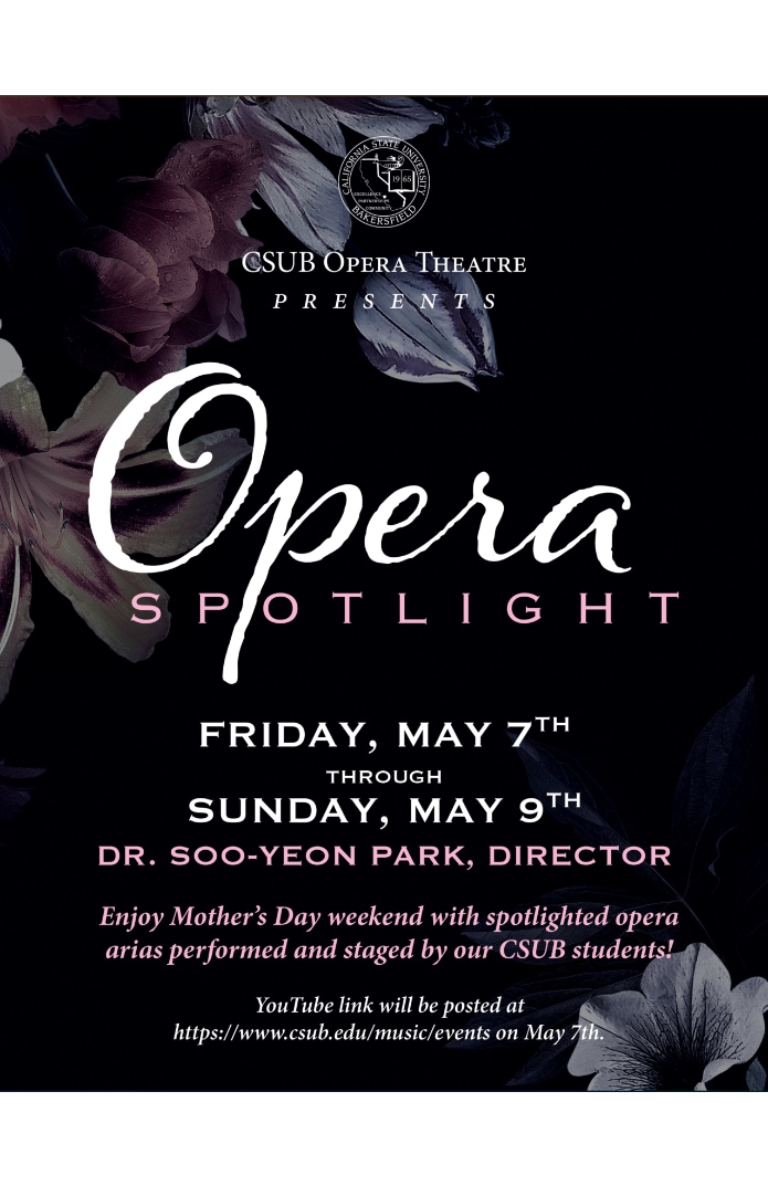 2021 Spring Evening of Opera Scenes Poster