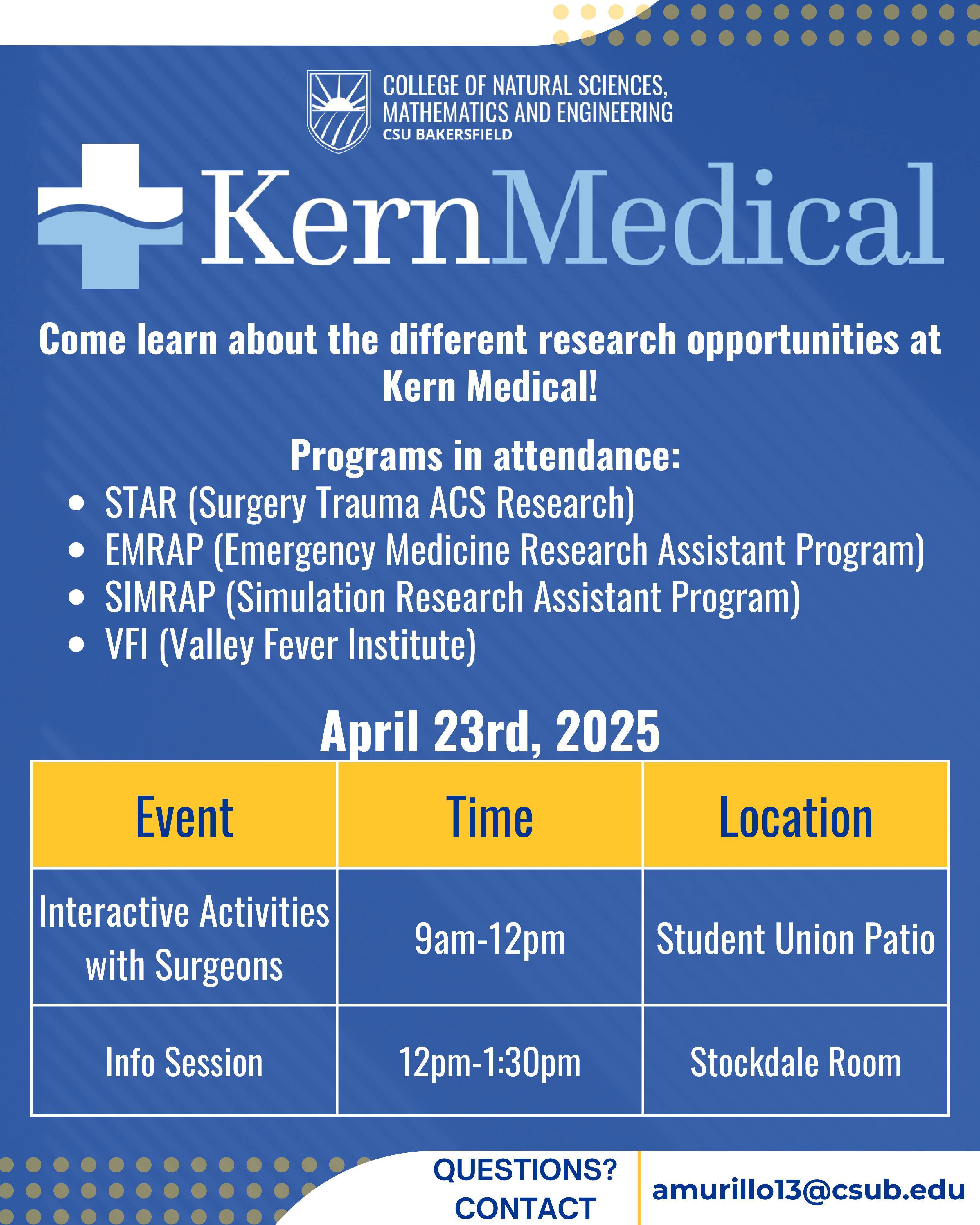Kern Medical informational event