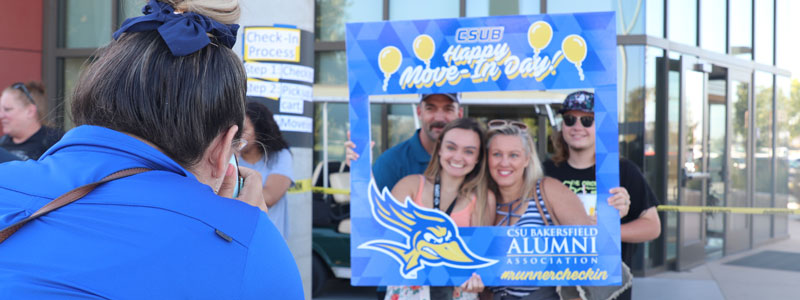 CSUB students posing for group photo