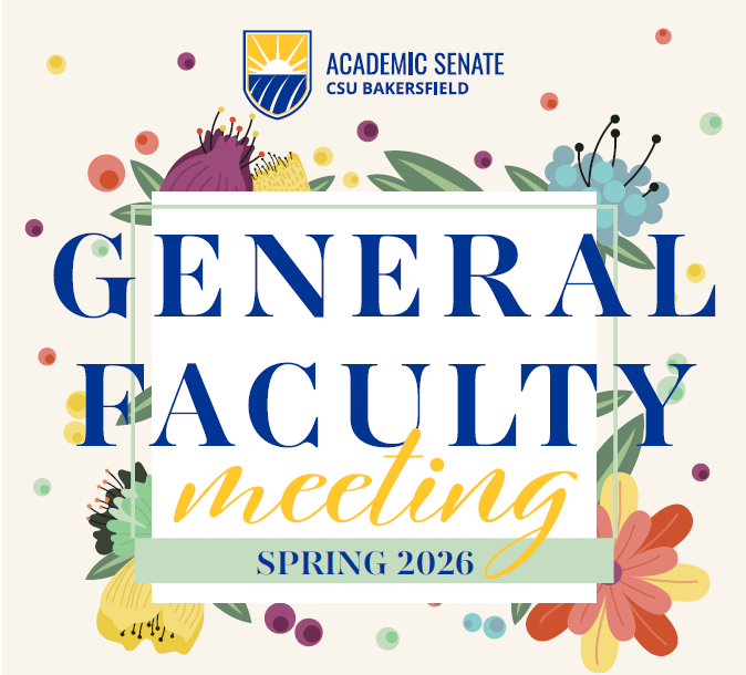 General Faculty Meeting Flyer
